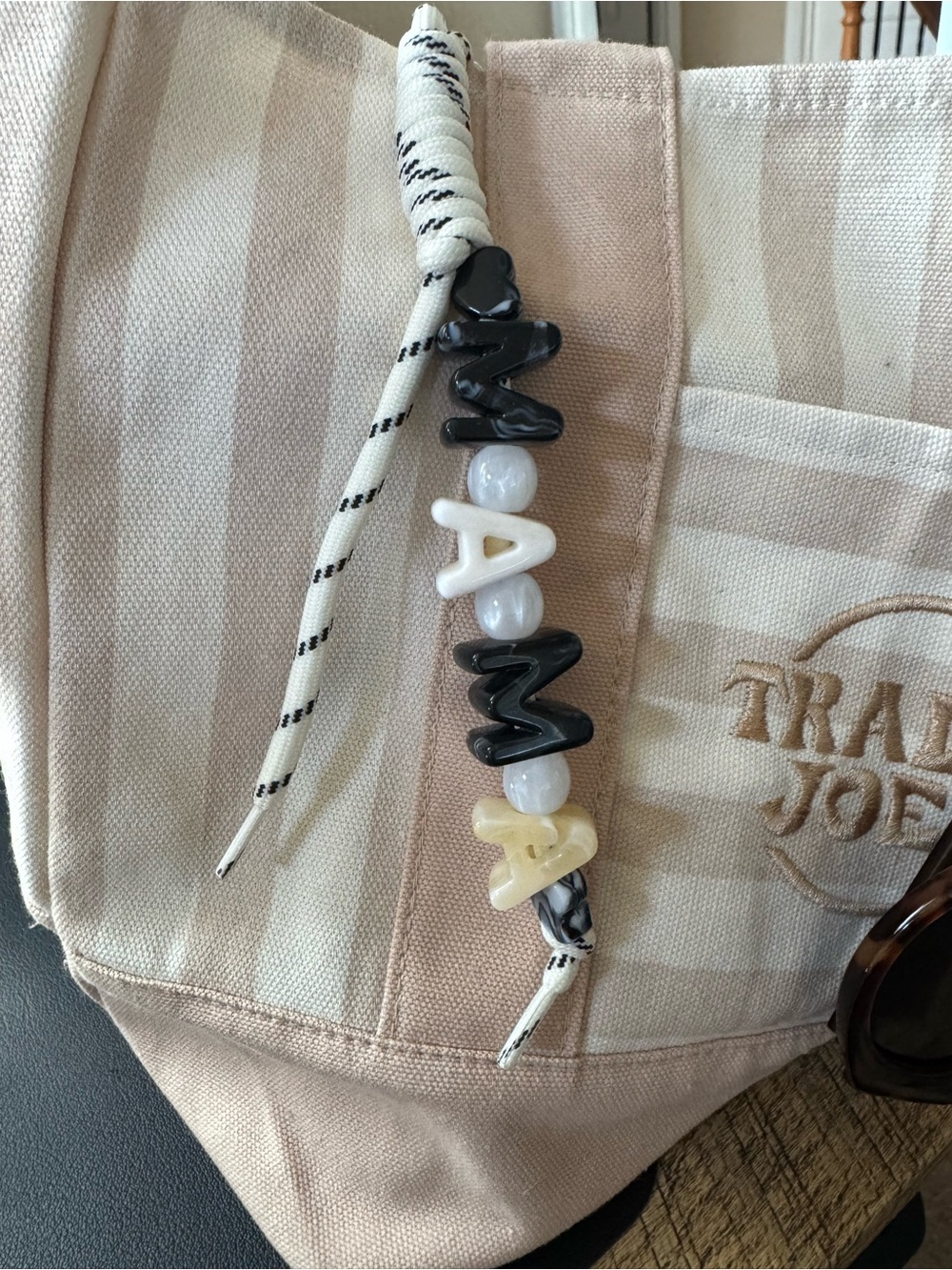 Handcrafted MAMA Rope Keychain or Bag Charm